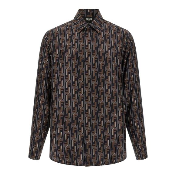 Fendi Brown Shirts Men